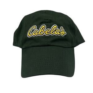 Cabela's Strapback Cap OSFA 90s Embroidered Logo Hat Granola Outdoors Gorpcore
